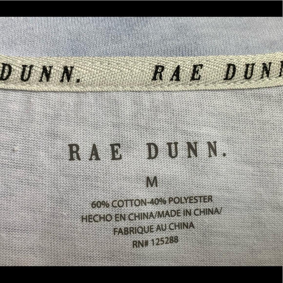 NWT Rae Dunn ‘Go With The Flow’ T-shirt M - Picture 3 of 4